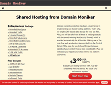 Tablet Screenshot of domainmoniker.com